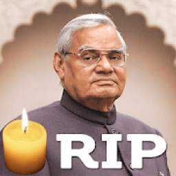 RIP Atal Bihari Vajpayee Profile Photo Maker