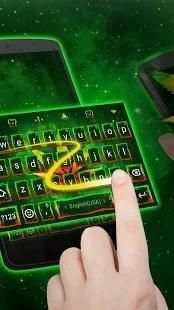 Galaxy Rasta Weed Keyboard Theme for Android screenshot 3