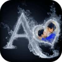Smoke Text Photo Frames