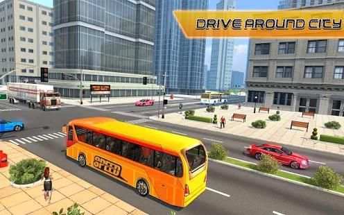 Highway Coach Bus Driving: City Bus 2018 screenshot 11