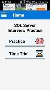 SQL Server Interview Practice स्क्रीनशॉट 1