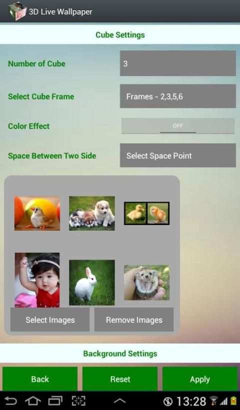 3D Photo Cube Live Wallpaper स्क्रीनशॉट 4