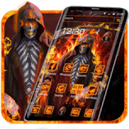 ikon Tema Grim Fire Skull