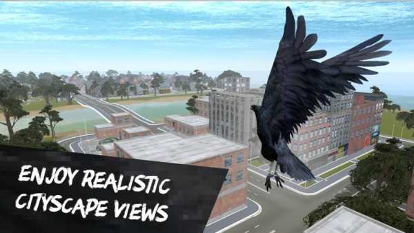 City Bird Crow Simulator 3D स्क्रीनशॉट 1