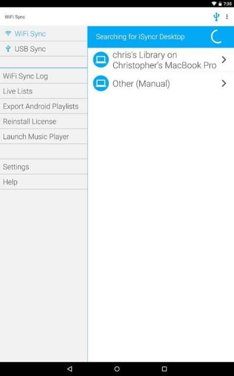 iSyncr : iTunes to Android स्क्रीनशॉट 11