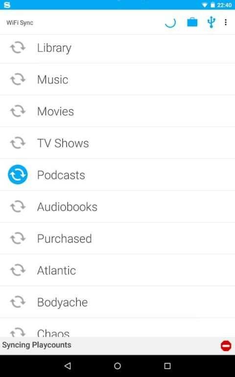 iSyncr : iTunes to Android स्क्रीनशॉट 20