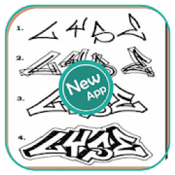 ikon Drawing Graffiti Step By Step