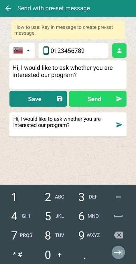 Send WhatsApp Without Save Number & WhatsApp Link screenshot 5