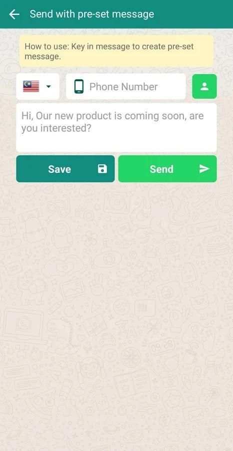 Send WhatsApp Without Save Number & WhatsApp Link screenshot 7
