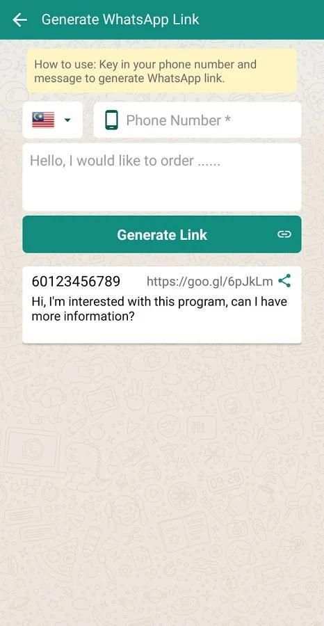 Send WhatsApp Without Save Number & WhatsApp Link screenshot 1