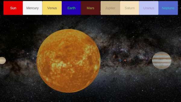 Solar System Simulator screenshot 2
