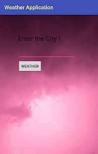 Weather Application screenshot 1
