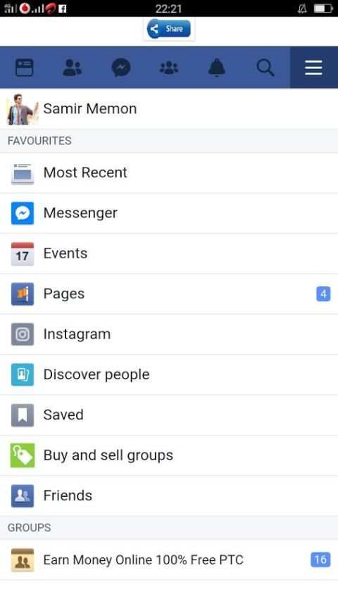 Facebook With Messenger स्क्रीनशॉट 1