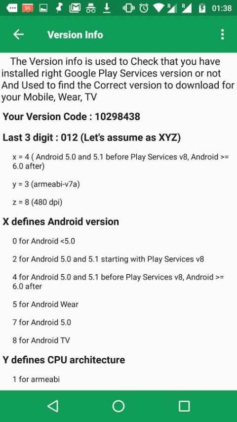 Play Services & Play store Information स्क्रीनशॉट 3