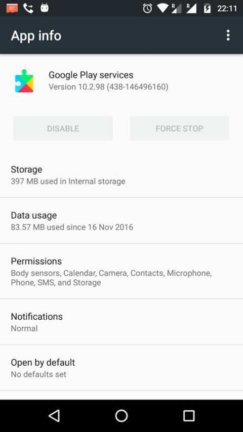 Play Services & Play store Information screenshot 1