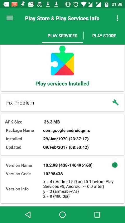 Play Services & Play store Information screenshot 7
