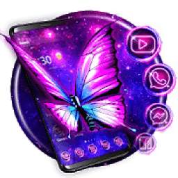 3D Neon Butterfly Theme 1.1.3