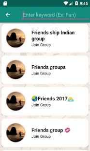 Groups for Whatsapp screenshot 1