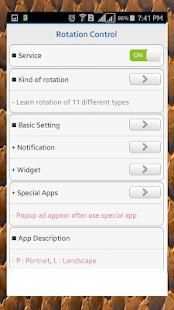 Screen Rotation Control screenshot 3