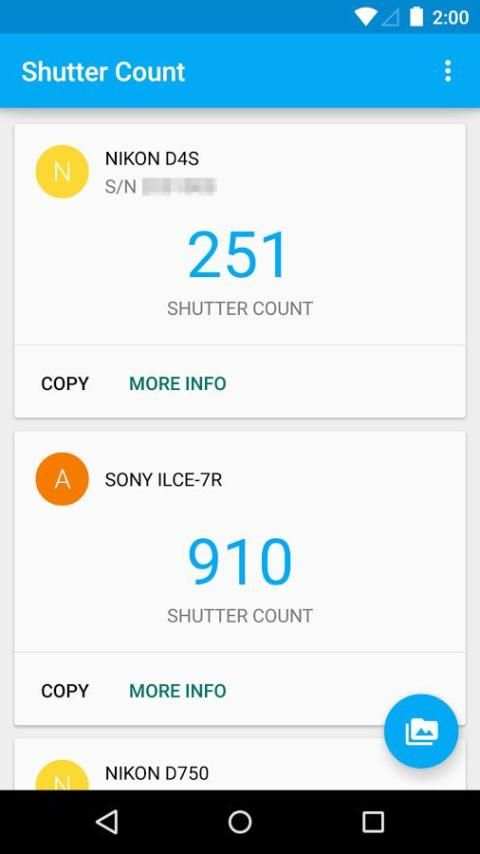 Shutter Count screenshot 2