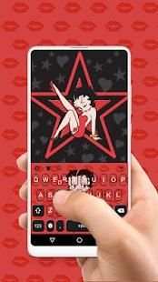 Cute Betty Boop Keyboard Theme screenshot 1