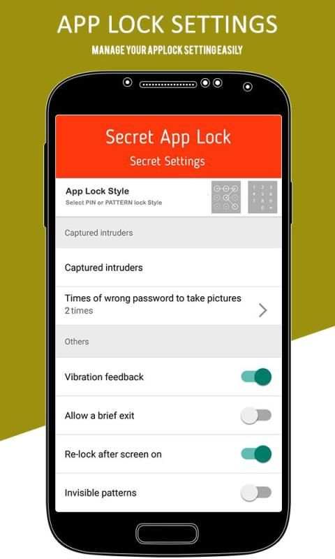 Secret AppLock - Lock Your Application स्क्रीनशॉट 1