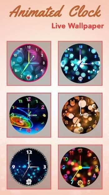 Live Animated Clock Wallpaper screenshot 1