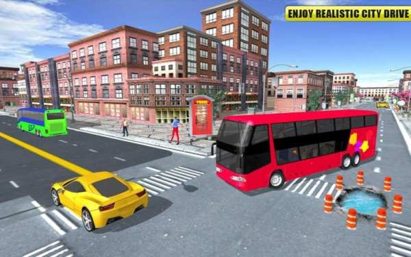 City Coach Bus Driving Offroad Drive 2018* screenshot 4