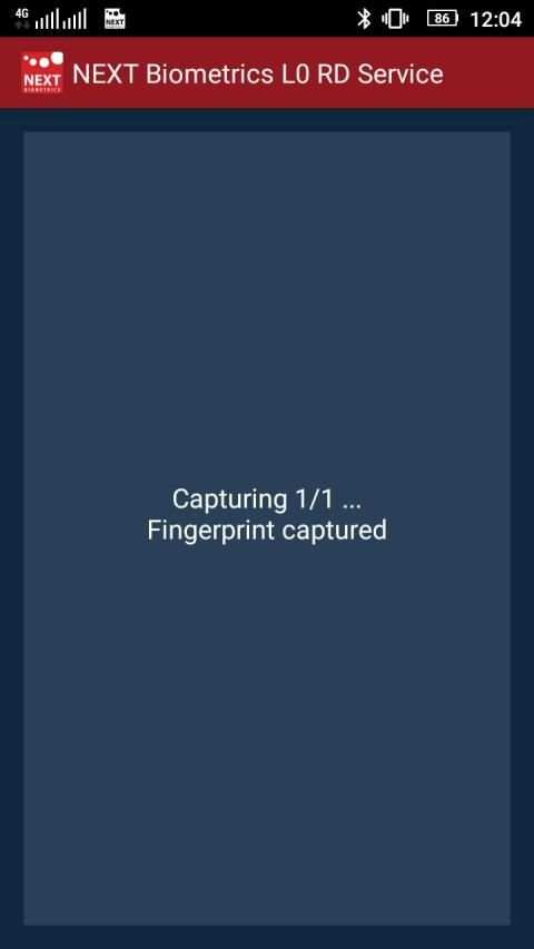NEXT Biometrics L0 Registered Device Service screenshot 1