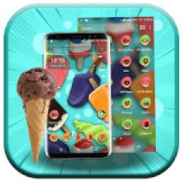 Ice Cream Candy Launcher Theme