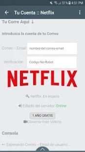 Cuentas de Netflix Gratis screenshot 4
