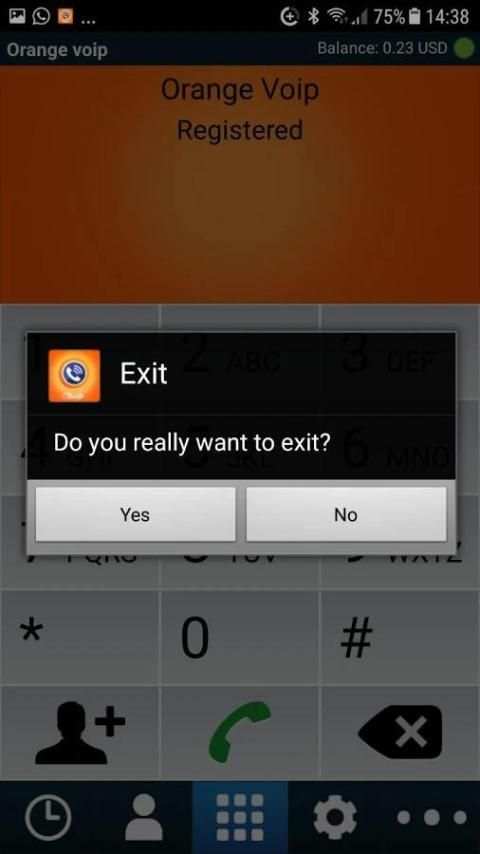 Orange voip screenshot 1