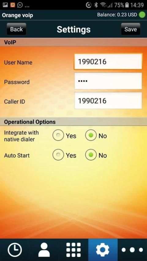 Orange voip screenshot 5