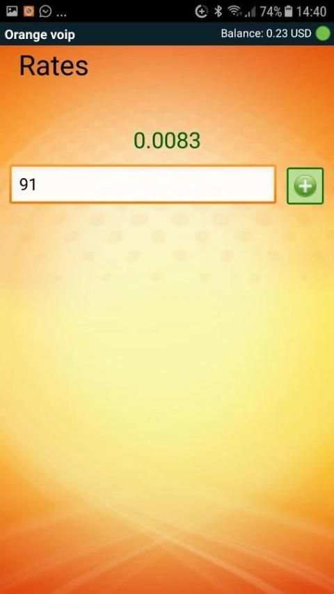 Orange voip screenshot 2