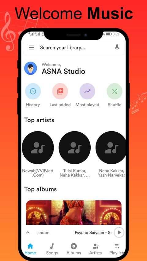 Music Player - Free Audio Player स्क्रीनशॉट 3