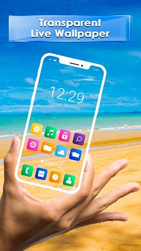 Transparent Screen & Live Wallpaper screenshot 1