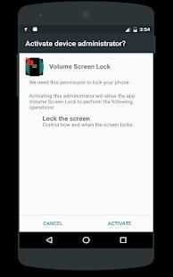 Volume screen On / Off. screenshot 2
