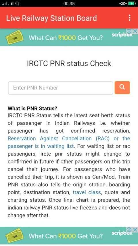 Live Railway Station Board screenshot 1