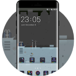 ikon Flower theme google lollipop november night