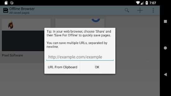 Offline Browser screenshot 2
