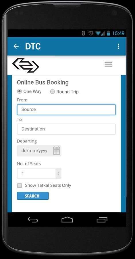 DTC Bus Ticket Booking and Bus Enquiry screenshot 3