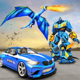 US Police Transform Robot Car Fire Dragon Fight