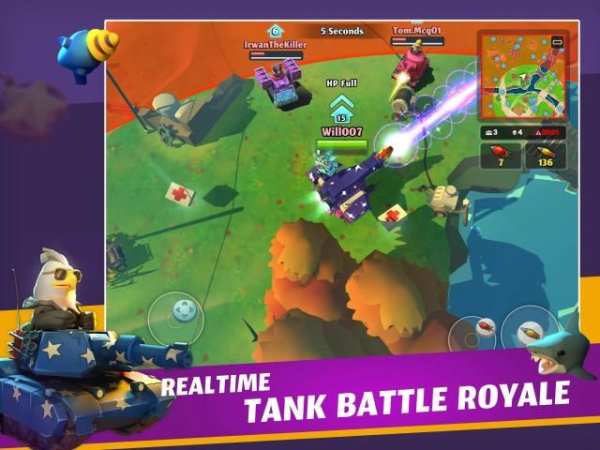 PvPets: Tank Battle Royale स्क्रीनशॉट 6