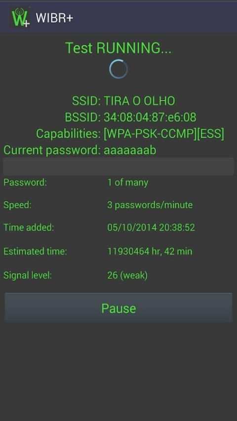Test wps wpa with WIBR+ स्क्रीनशॉट 1