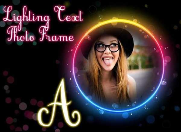 Lighting Text Photo Frame : Light Text Photo Frame screenshot 5