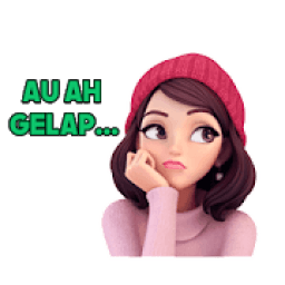 Stiker WA 3D Cewek Cantik Lucu Terbaru icon