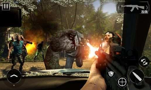 Zombie War Dead Frontier 3D screenshot 1