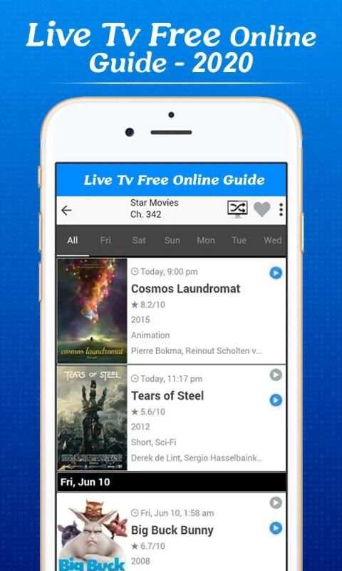 Live Tv All Channel-Free Online Guide स्क्रीनशॉट 2