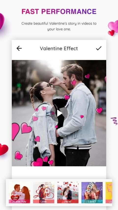 Valentine Day Video Maker स्क्रीनशॉट 5