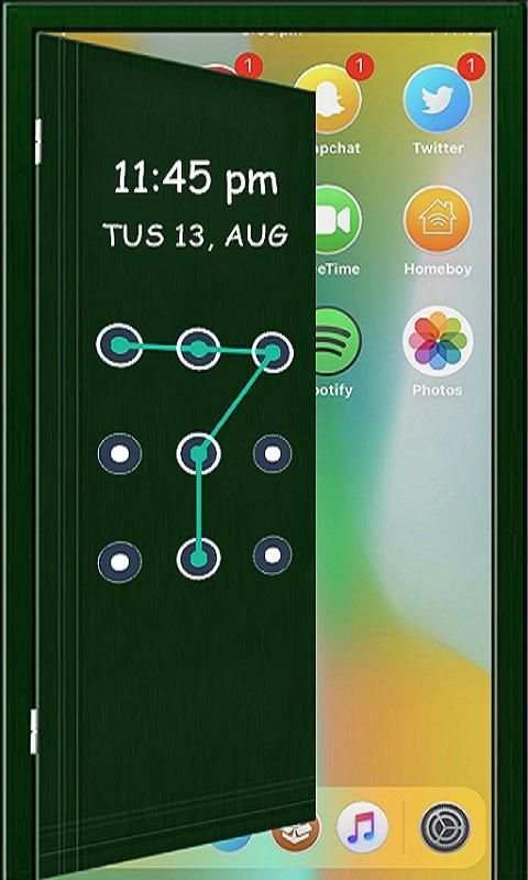 Lock Screen - Door Pattern Lock स्क्रीनशॉट 1
